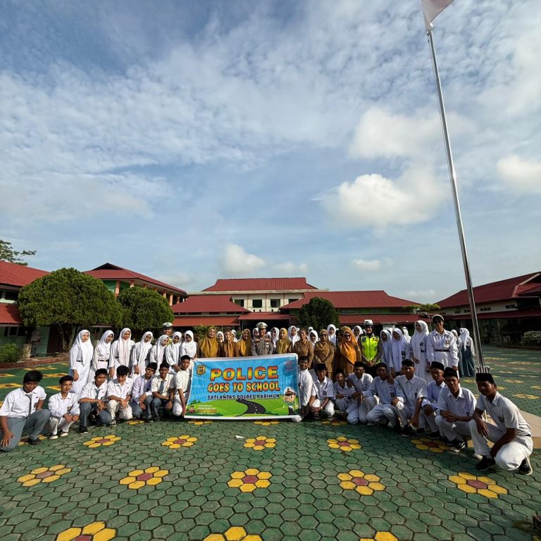 Satlantas Polres Karimun Gelar Police Goes To School di SMA Negeri 2 Karimun